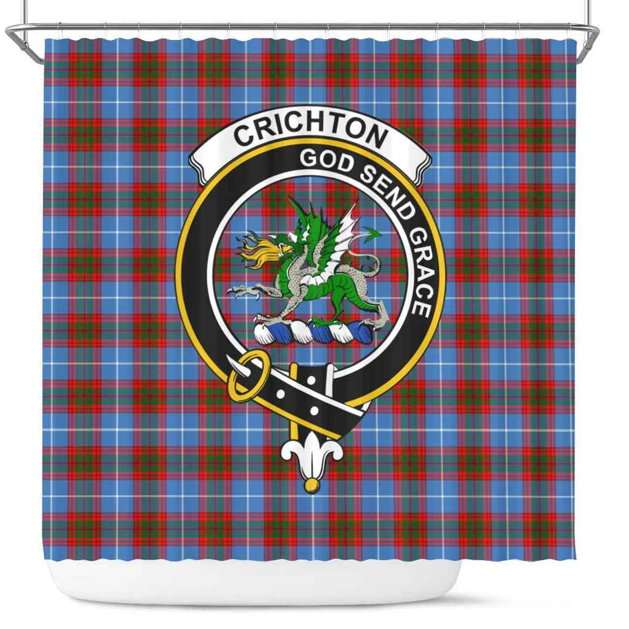 Crichton Tartan Crest Shower Curtain