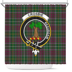 Crosbie Tartan Crest Shower Curtain