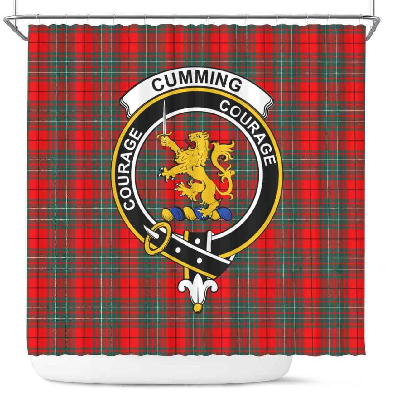 Cumming Tartan Crest Shower Curtain