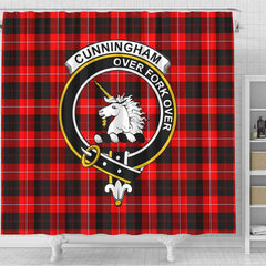 Cunningham Tartan Crest Shower Curtain