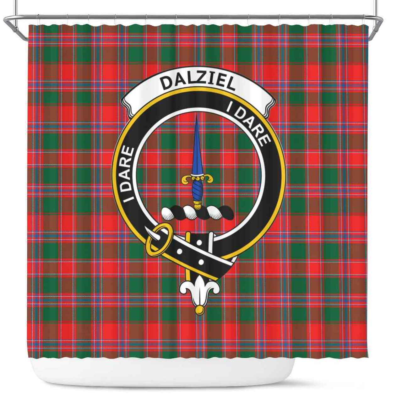 Dalziel Tartan Crest Shower Curtain
