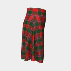 Dalziel Modern Tartan Flared Skirt