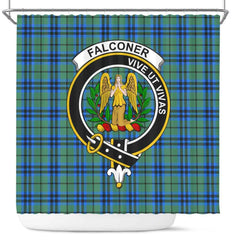 Falconer Tartan Crest Shower Curtain