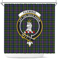 Fleming Tartan Crest Shower Curtain
