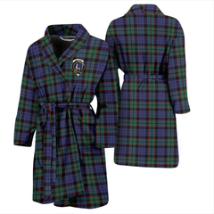 Fletcher Modern Tartan Crest Bathrobe