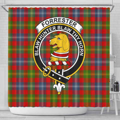 Forrester Tartan Crest Shower Curtain