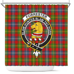 Forrester Tartan Crest Shower Curtain