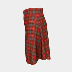 Fraser Weathered Tartan Flared Skirt