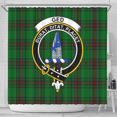 Ged Tartan Crest Shower Curtain