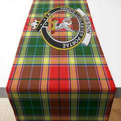 Gibson Tartan Crest Table Runner - Cotton table runner