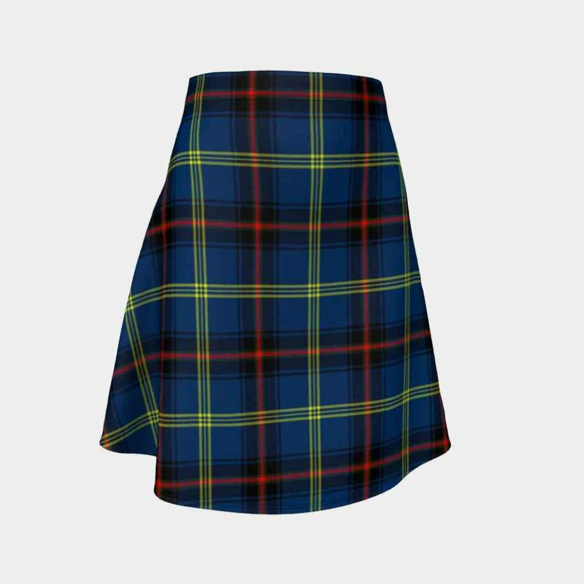 Grewar Tartan Flared Skirt