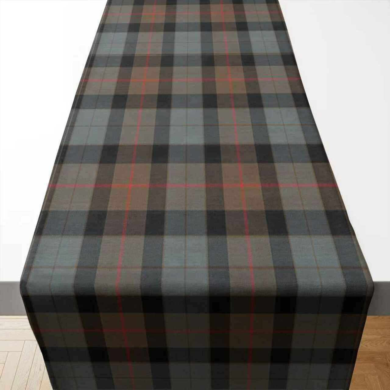 Gunn Weathered Tartan Table Runner - Cotton table runner