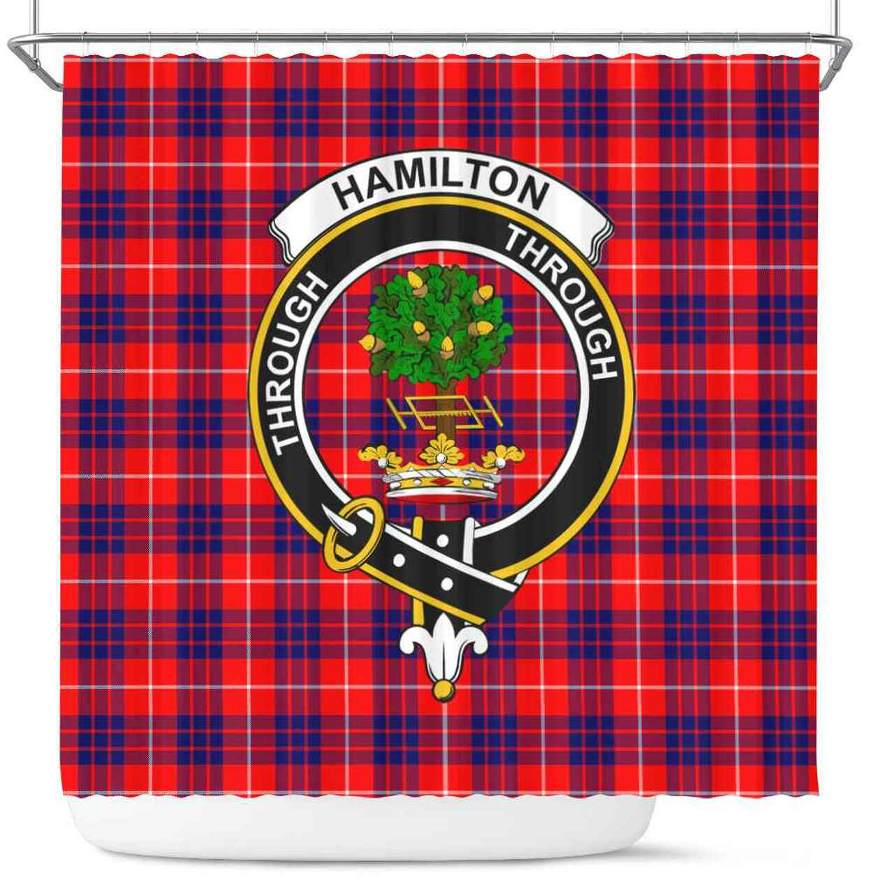 Hamilton Tartan Crest Shower Curtain