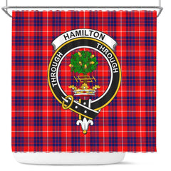 Hamilton Tartan Crest Shower Curtain