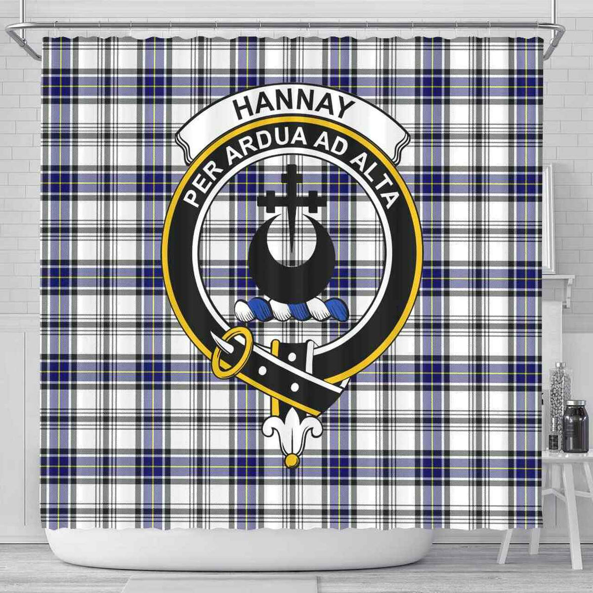 Hannay Tartan Crest Shower Curtain