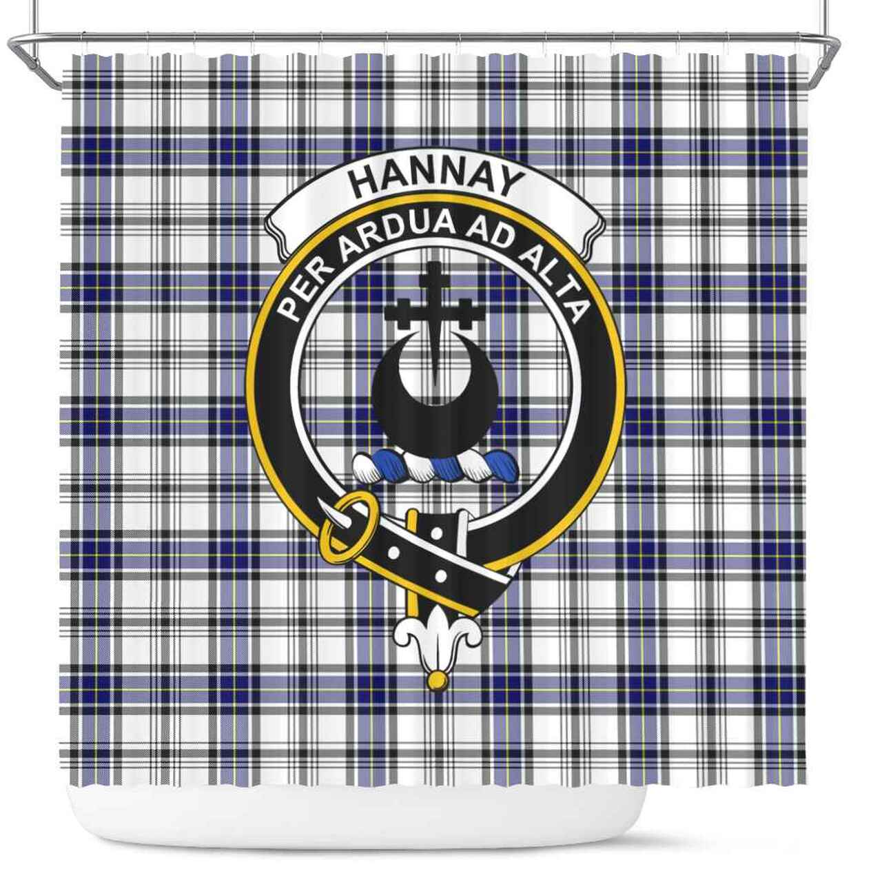Hannay Tartan Crest Shower Curtain