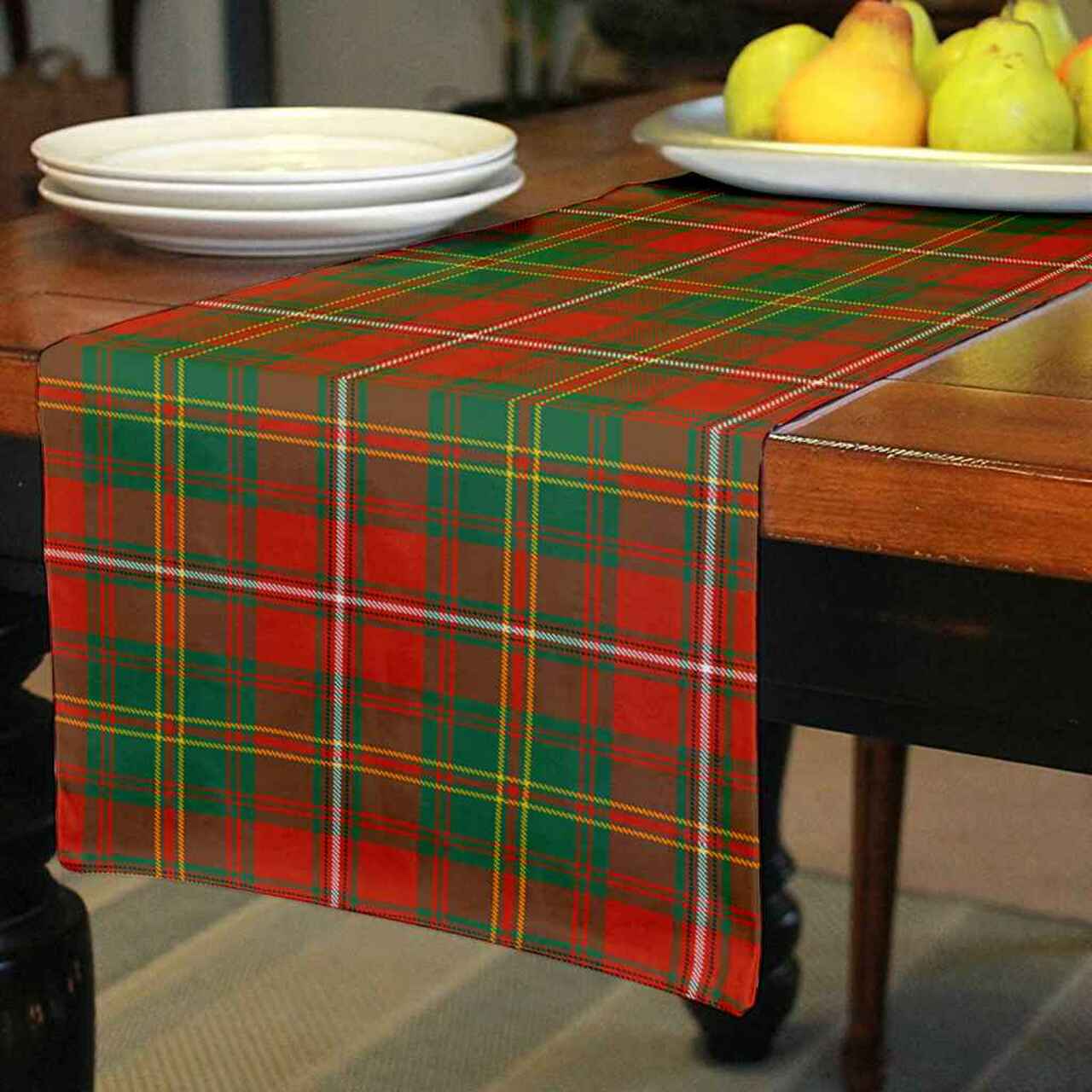 Hay Ancient Tartan Table Runner - Cotton table runner