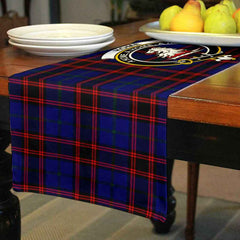 Home (or Hume) Tartan Crest Table Runner - Cotton table runner