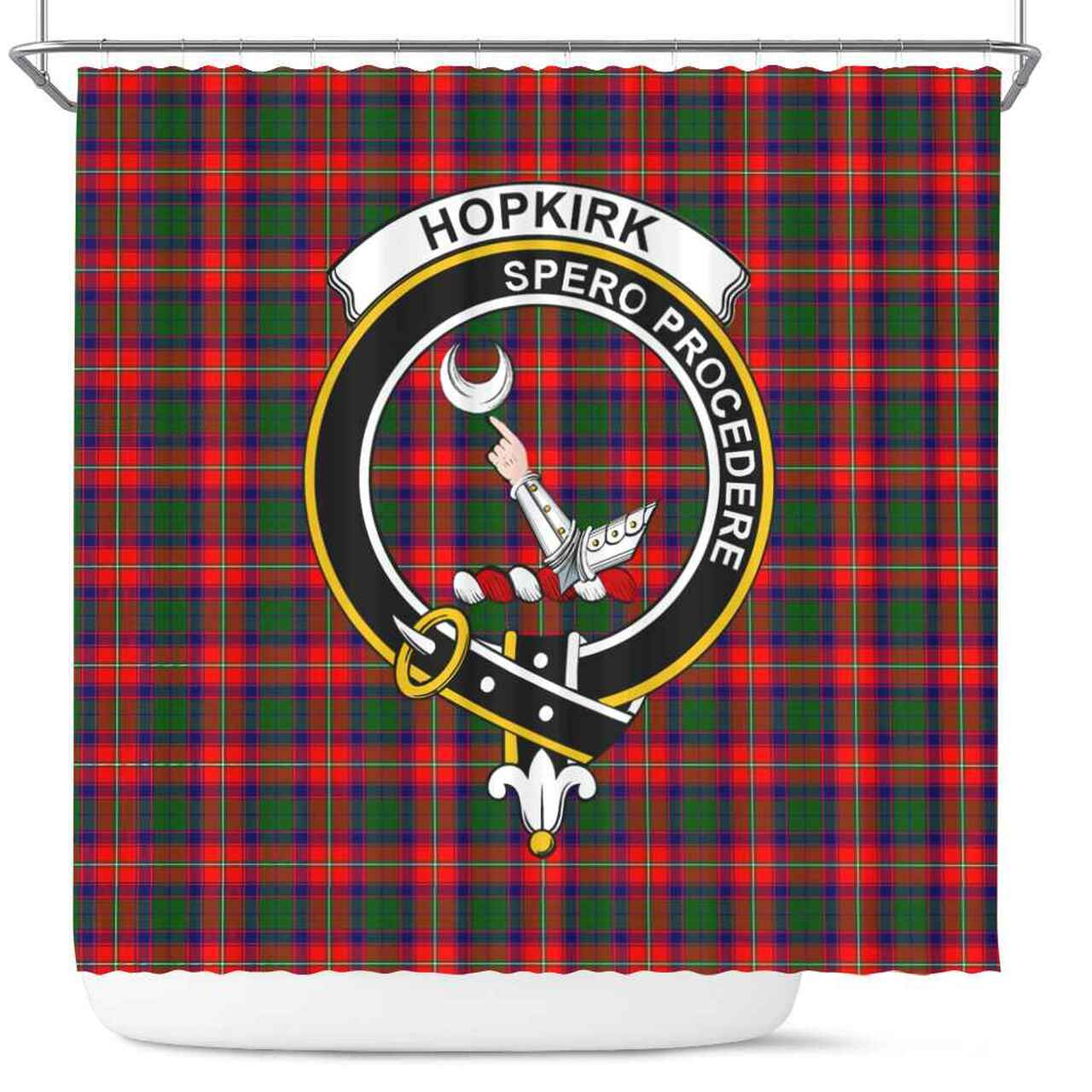 Hopkirk Tartan Crest Shower Curtain