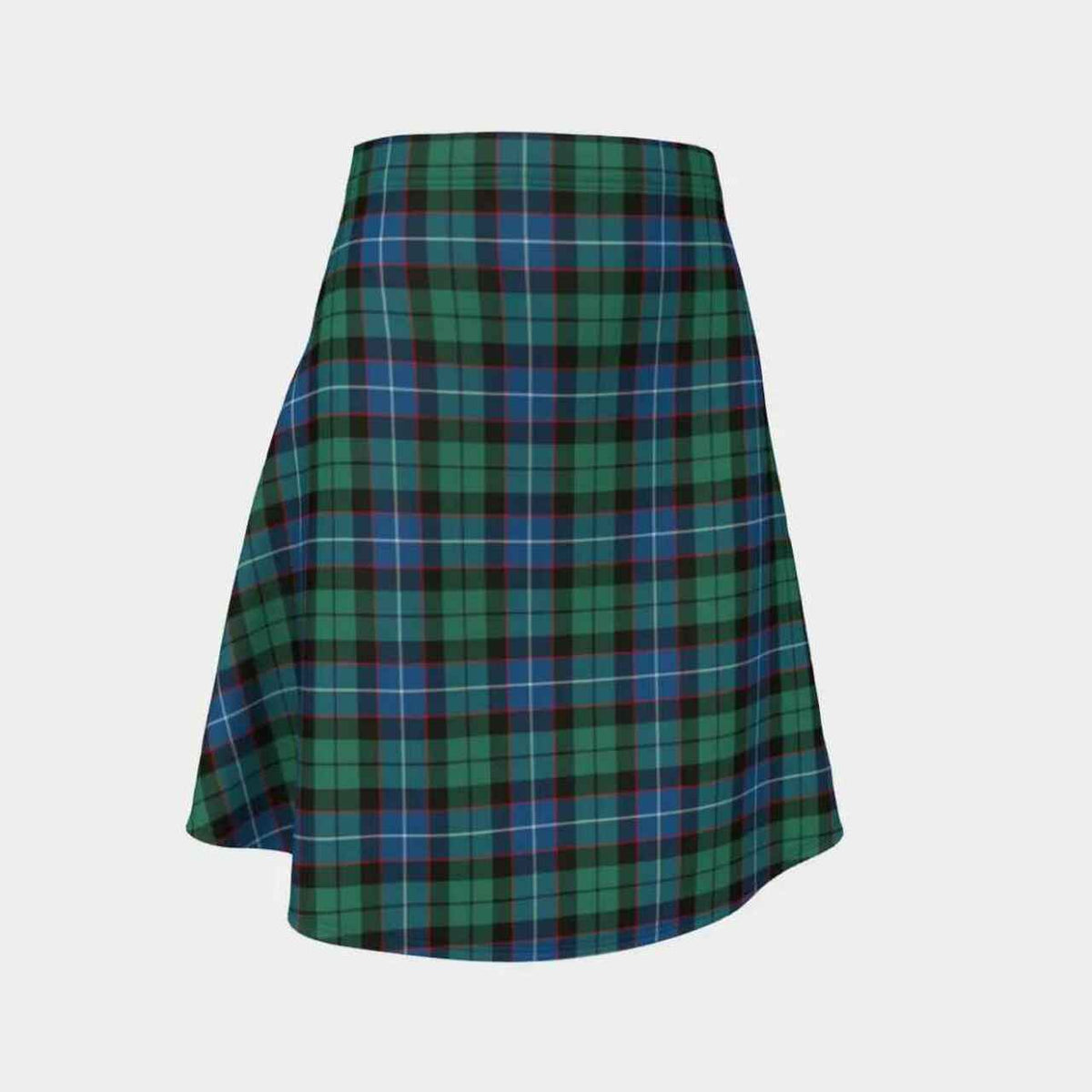 Hunter Ancient Tartan Flared Skirt