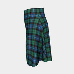 Hunter Ancient Tartan Flared Skirt