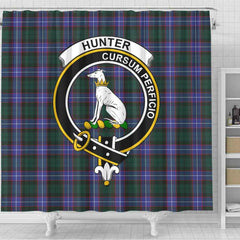 Hunter Tartan Crest Shower Curtain
