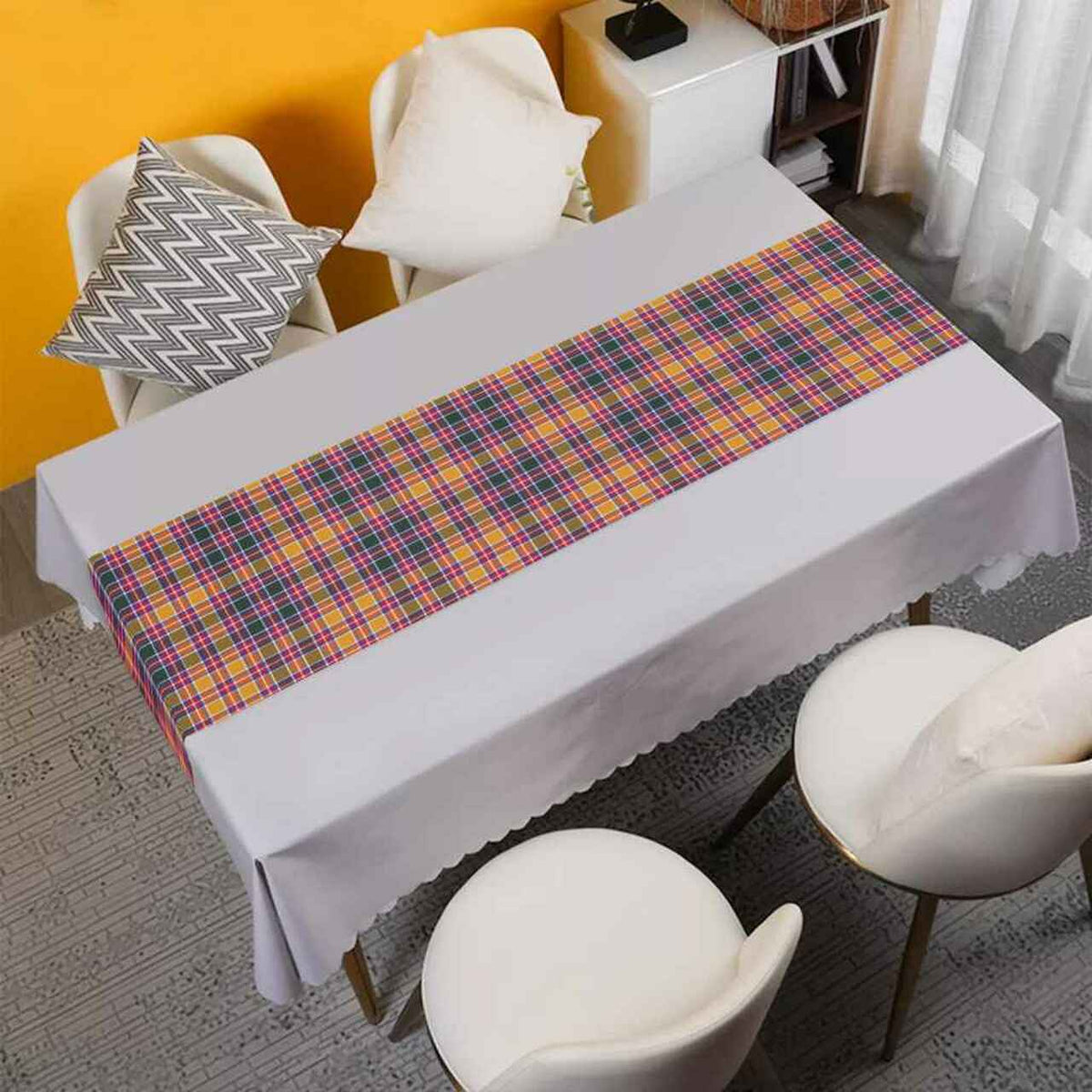 Jacobite Tartan Table Runner - Cotton table runner