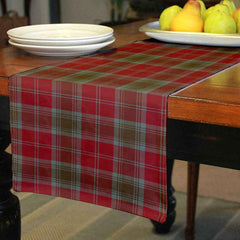 Lindsay Weathered Tartan Table Runner - Cotton table runner