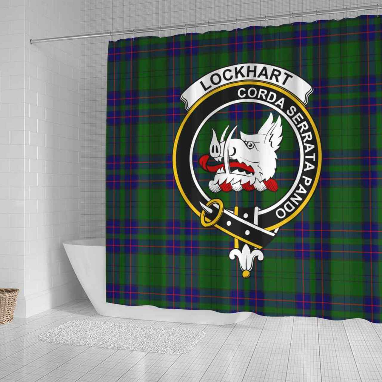 Lockhart Tartan Crest Shower Curtain