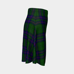 Lockhart Modern Tartan Flared Skirt