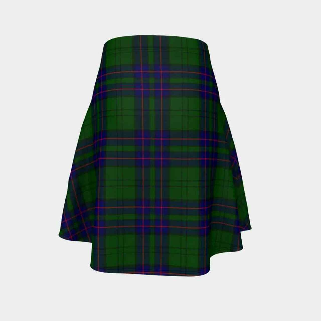 Lockhart Modern Tartan Flared Skirt