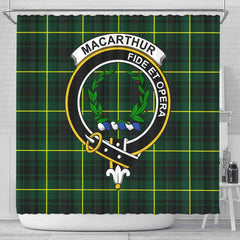 MacArthur Tartan Crest Shower Curtain