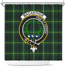 MacArthur Tartan Crest Shower Curtain