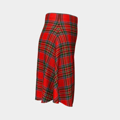 MacBean Modern Tartan Flared Skirt