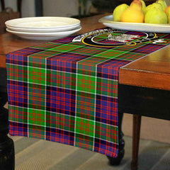 MacDonald (Clan Ranald) Tartan Crest Table Runner - Cotton table runner