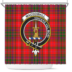 MacDowall (of Garthland) Tartan Crest Shower Curtain