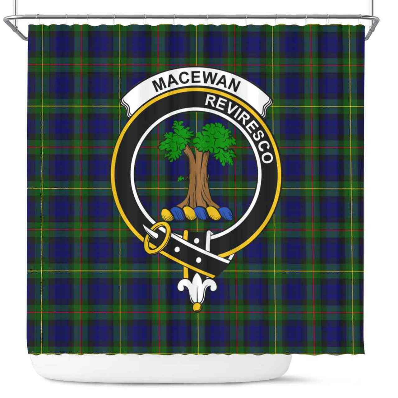 MacEwen Tartan Crest Shower Curtain