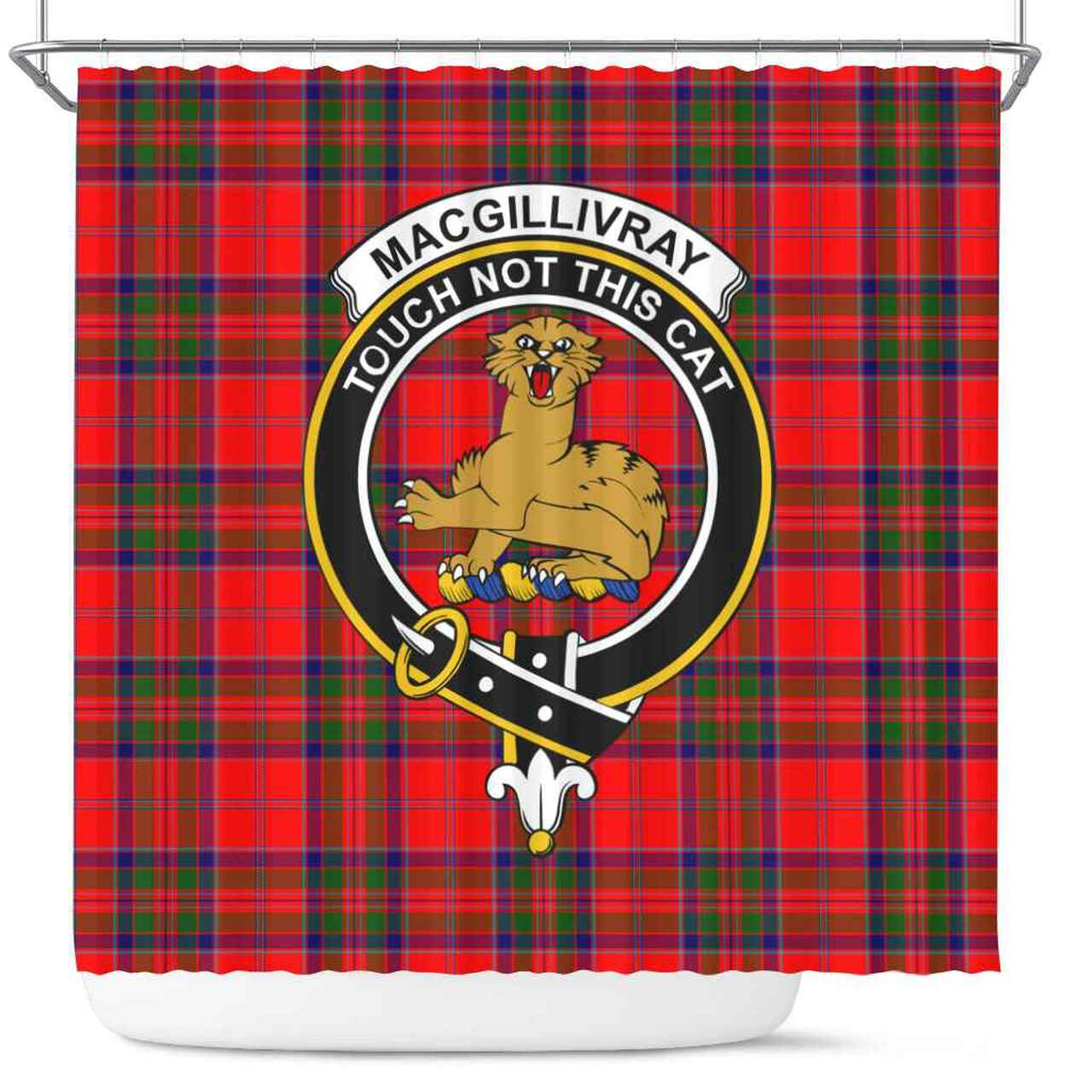 MacGillivray Tartan Crest Shower Curtain