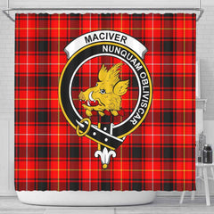 MacIver Tartan Crest Shower Curtain