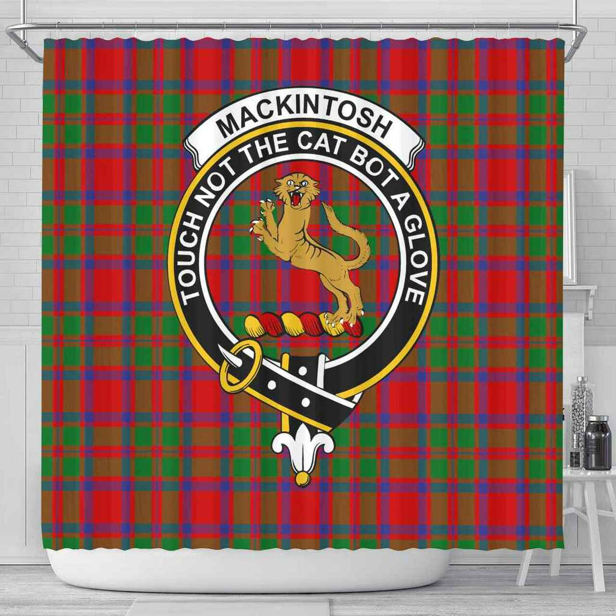 MacKintosh Tartan Crest Shower Curtain