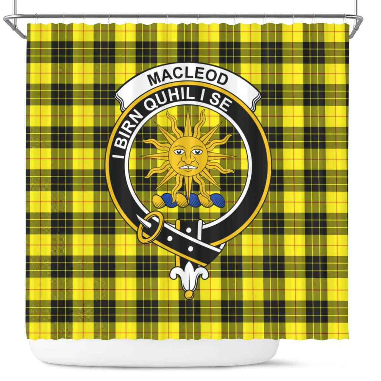 MacLeod Tartan Crest Shower Curtain