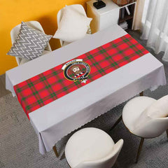 MacNab Tartan Crest Table Runner - Cotton table runner