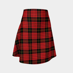 MacQueen Modern Tartan Flared Skirt