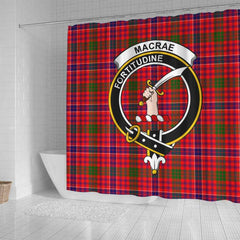 MacRae Tartan Crest Shower Curtain