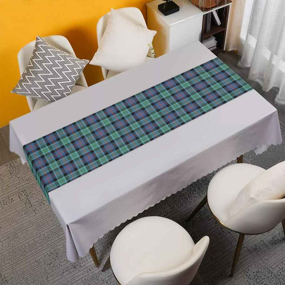 MacTaggart Ancient Modern Tartan Table Runner - Cotton table runner