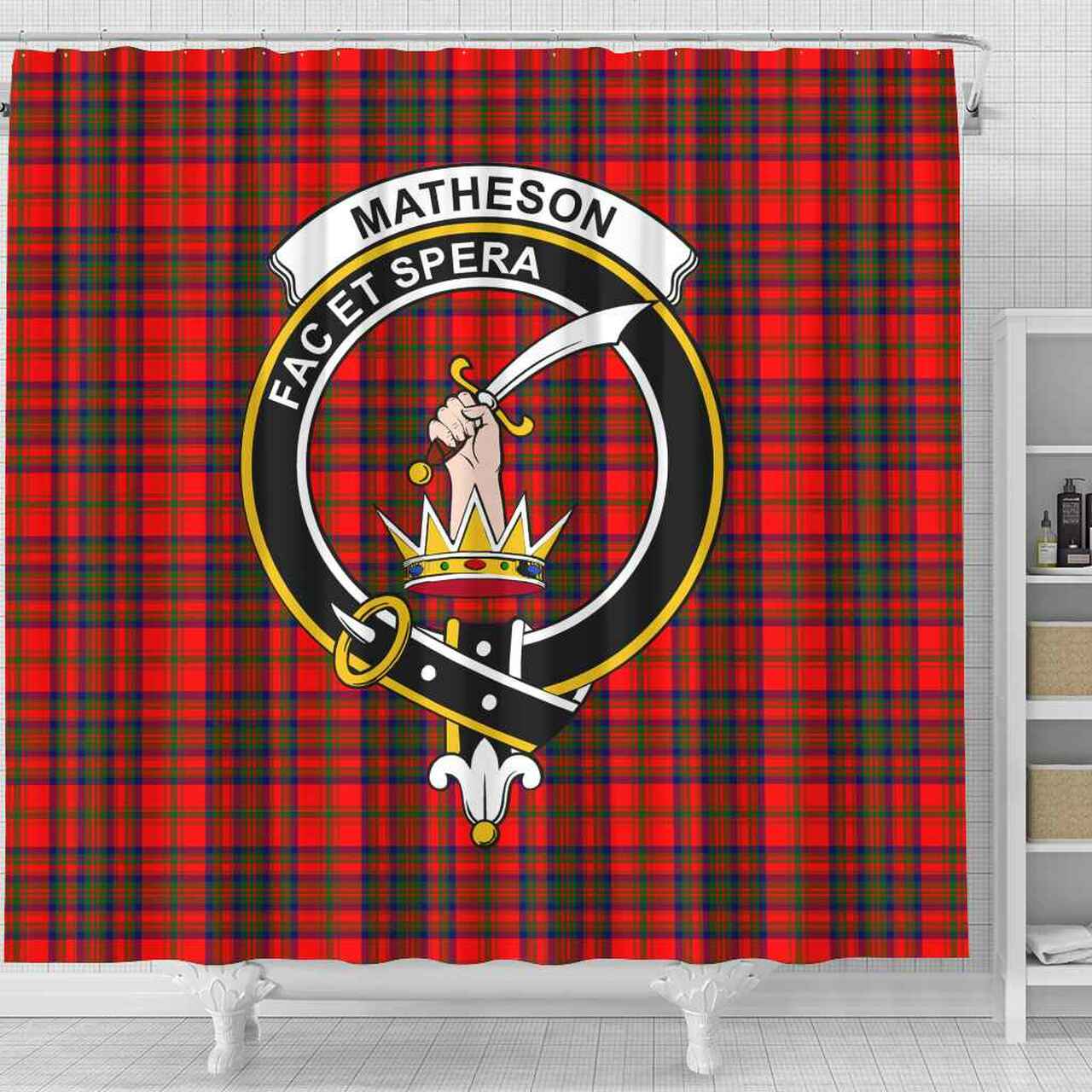 Matheson Tartan Crest Shower Curtain
