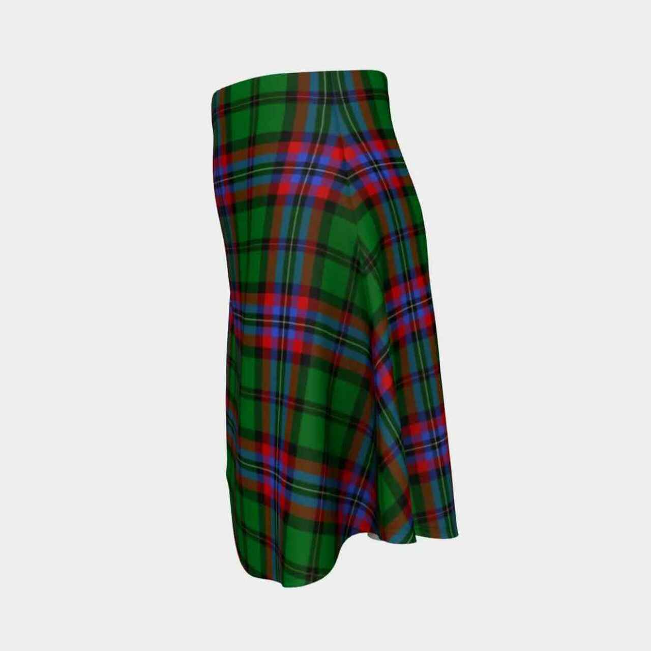 McGeachie Tartan Flared Skirt