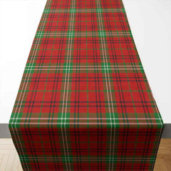 Morrison Red Modern Tartan Table Runner - Cotton table runner