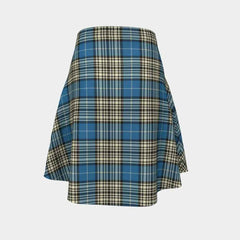 Napier Ancient Tartan Flared Skirt