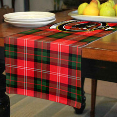 Nesbitt Tartan Crest Table Runner - Cotton table runner